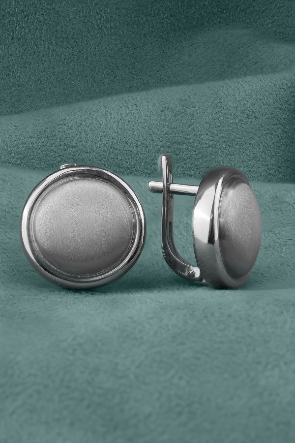 Серьги из белого золота