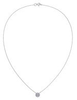 Колье из белого золота c бриллиантами и лазуритом