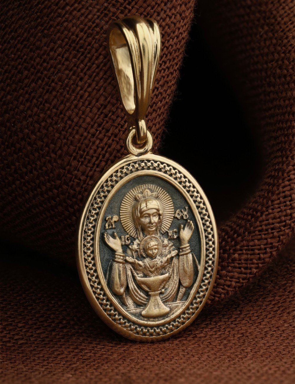 Образок из лимонного золота