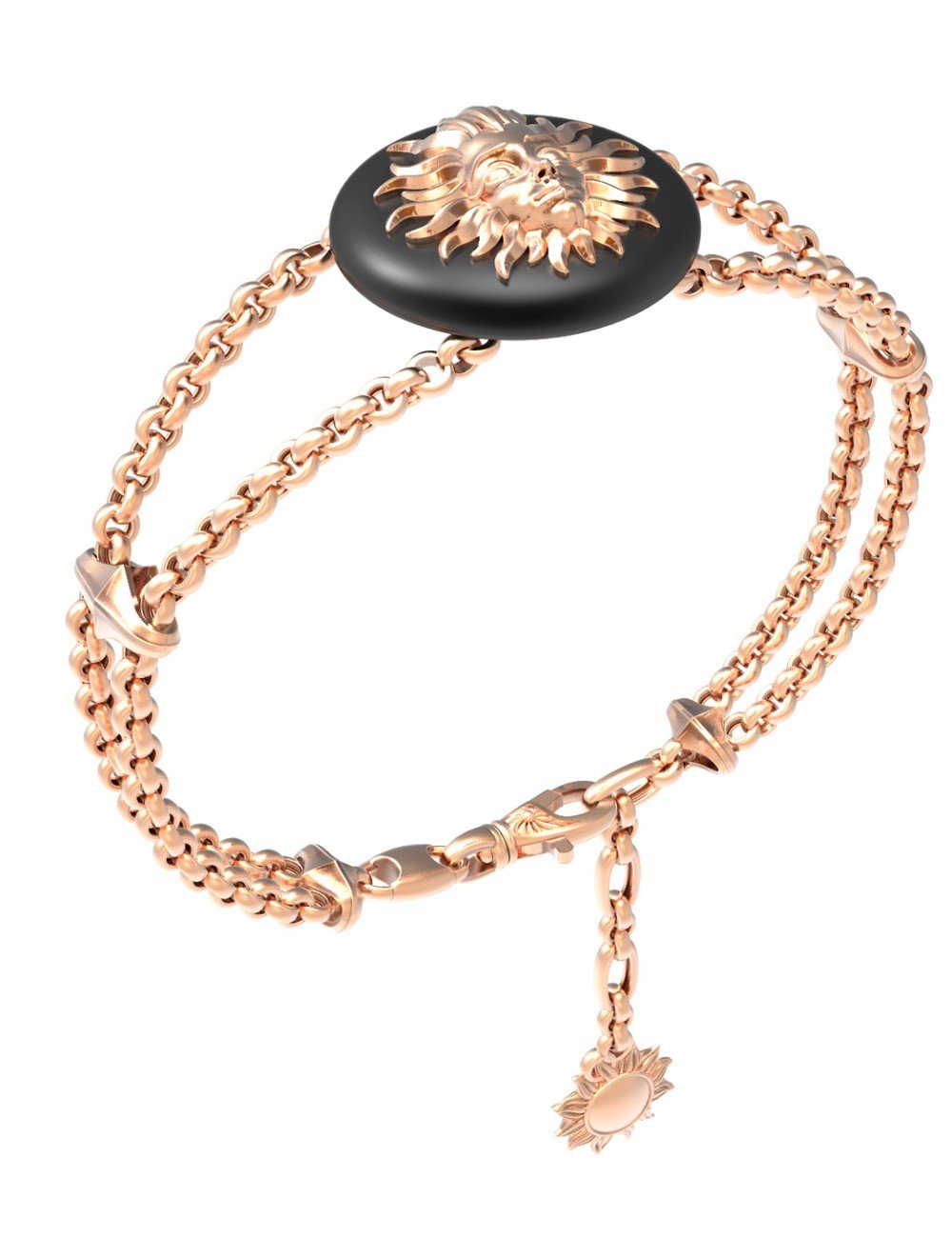 Браслет из золота c ониксом