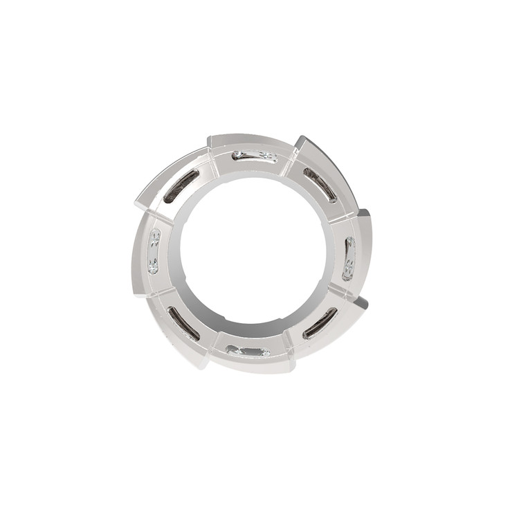 Подвеска из белого золота 585 пробы c бриллиантами