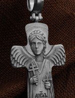 Крест из белого золота