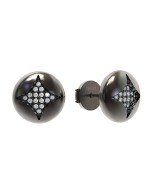 Серьги из белого золота c бриллиантами