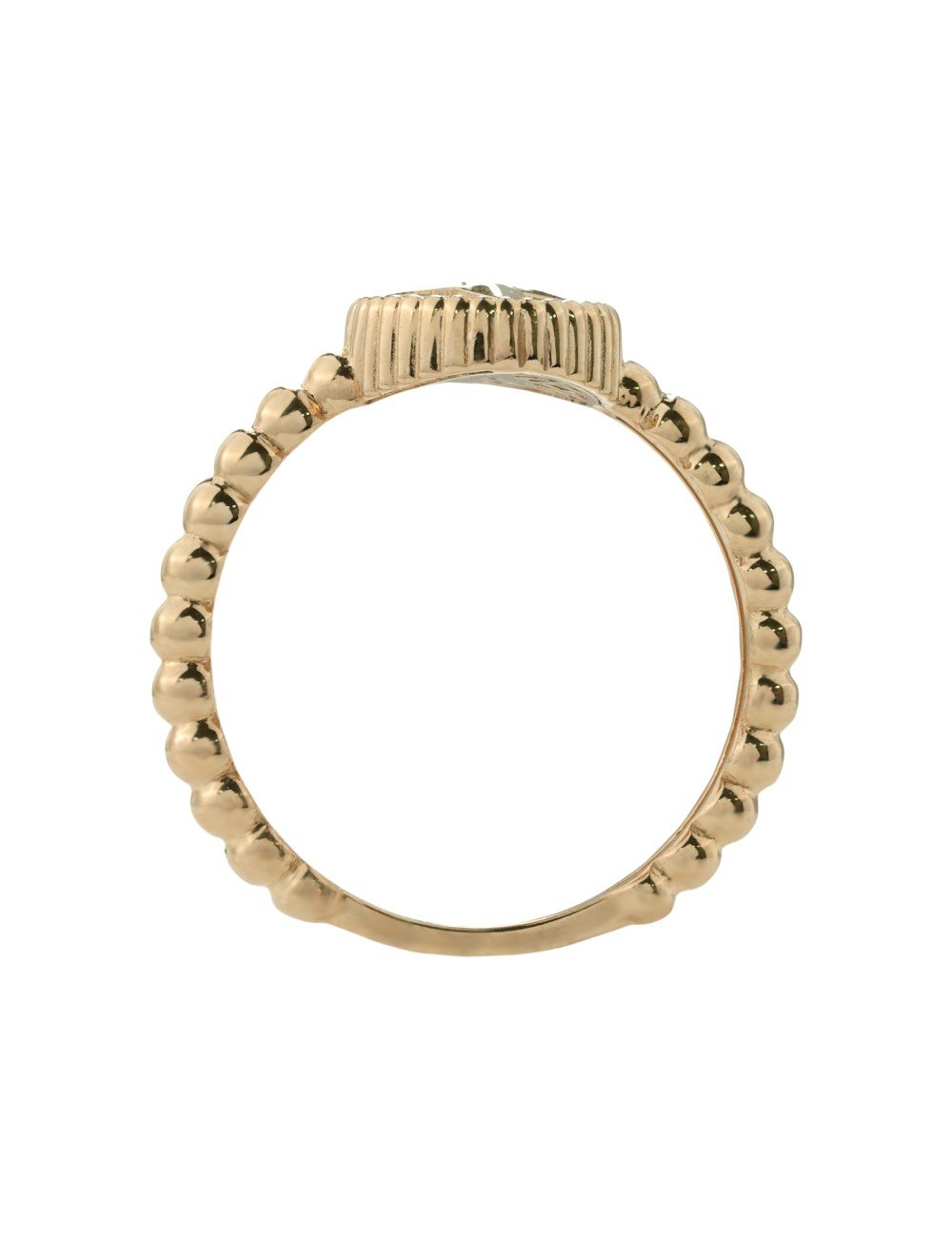 Кольцо из золота c бриллиантами и малахитом