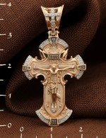 Крест из золота c бриллиантами