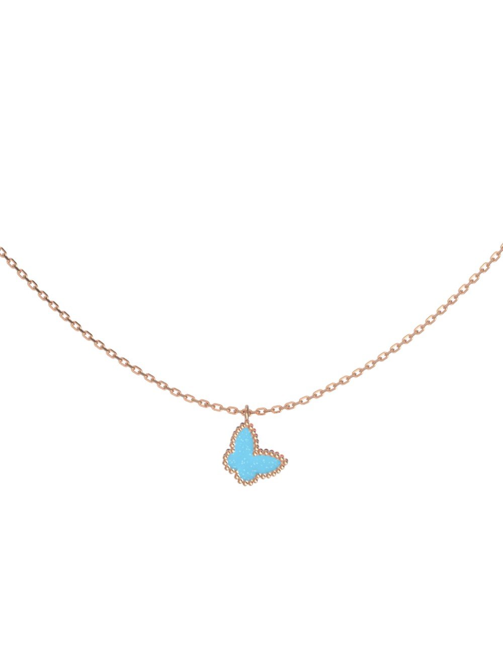 Колье из золота c бирюзой