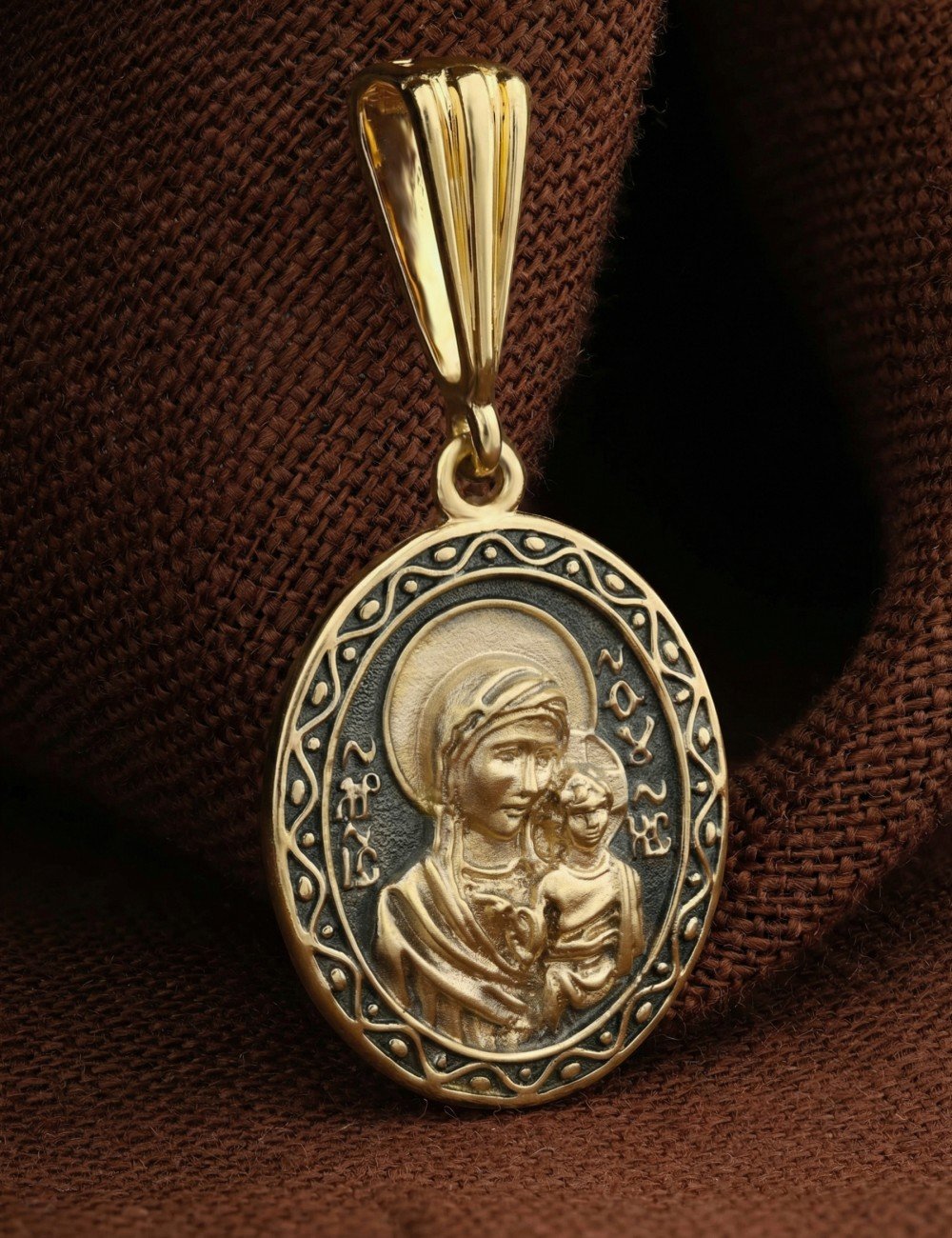 Образок из лимонного золота