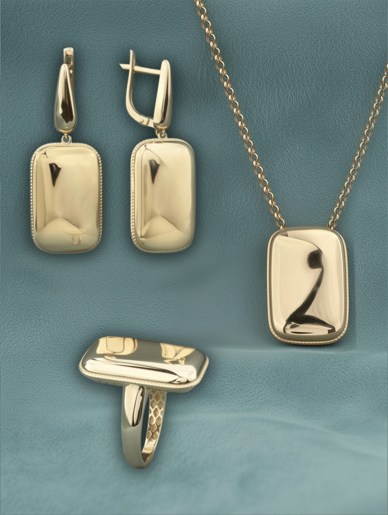 Подвеска из красного золота 585 пробы