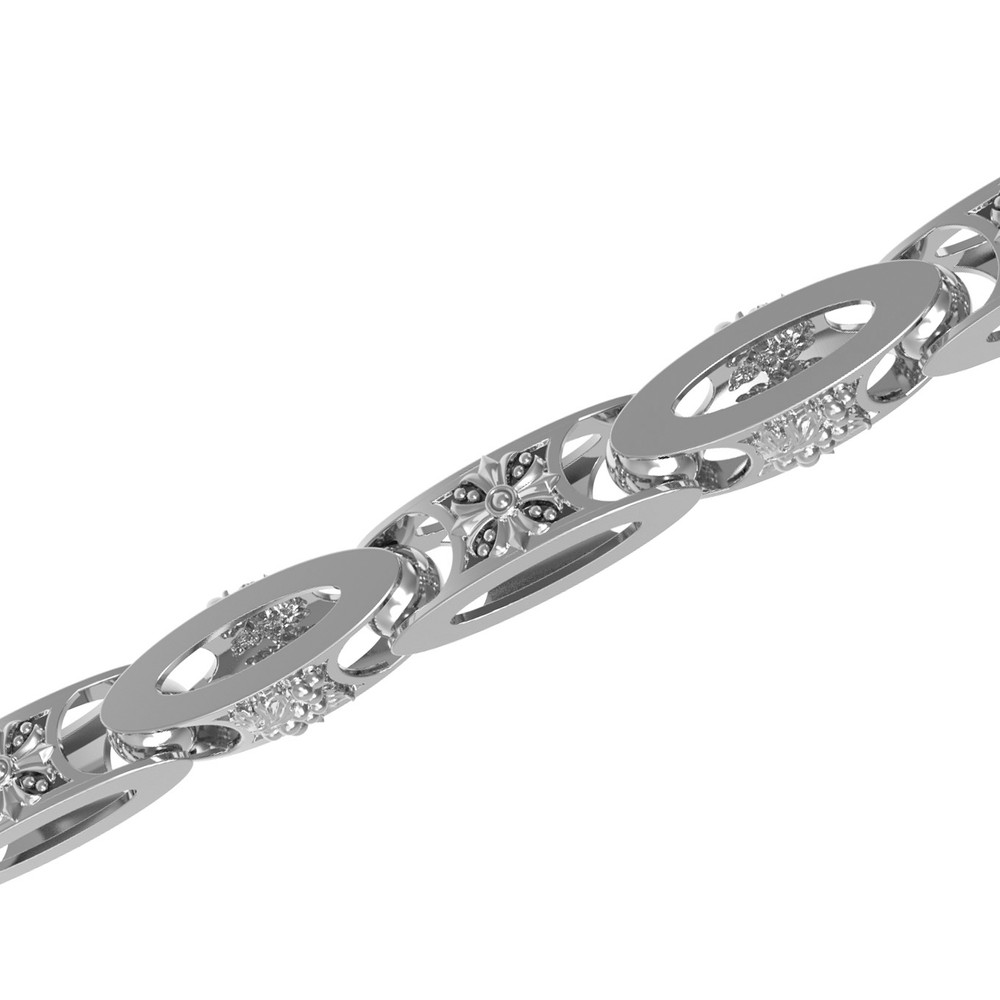 Цепь из белого золота 585 пробы