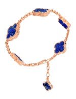 Браслет из лимонного золота c лазуритом