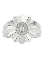 Кольцо из белого золота c бриллиантами