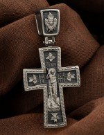 Крест из белого золота