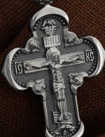 Крест из белого золота