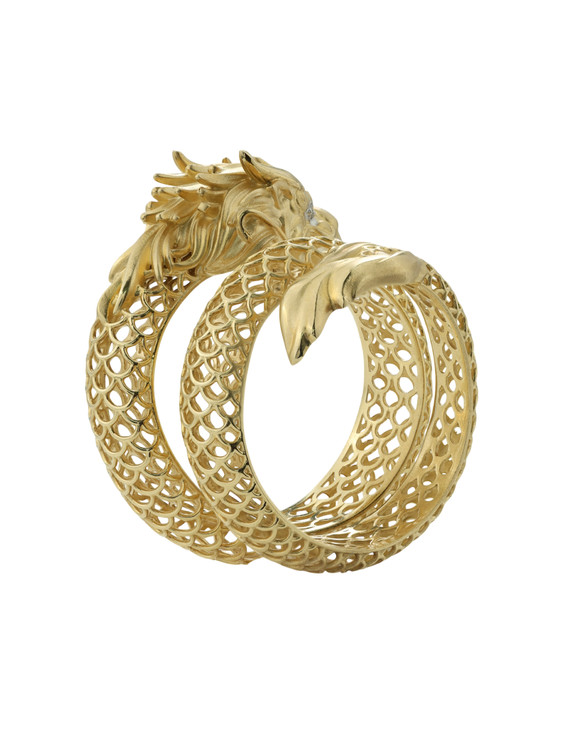 Кольцо из лимонного золота 585 пробы c бриллиантами