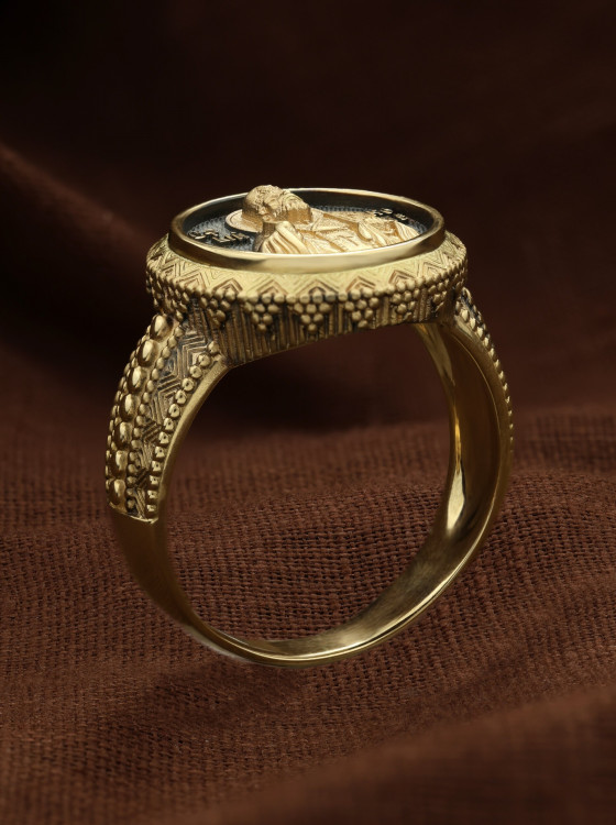 Кольцо из лимонного золота 585 пробы