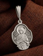 Образок из белого золота 585 пробы