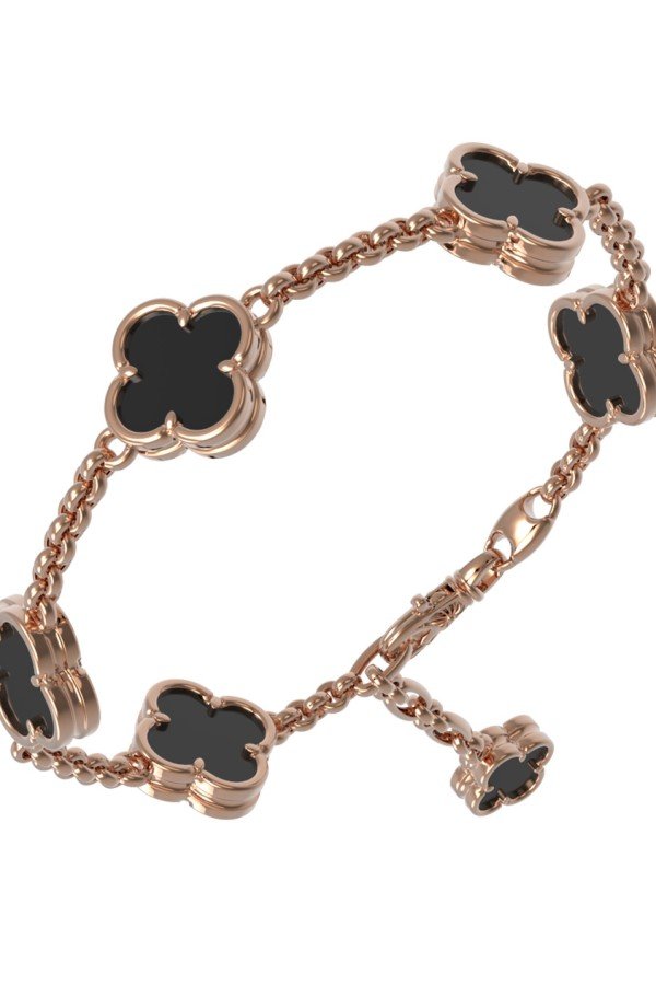 Браслет из золота c ониксом