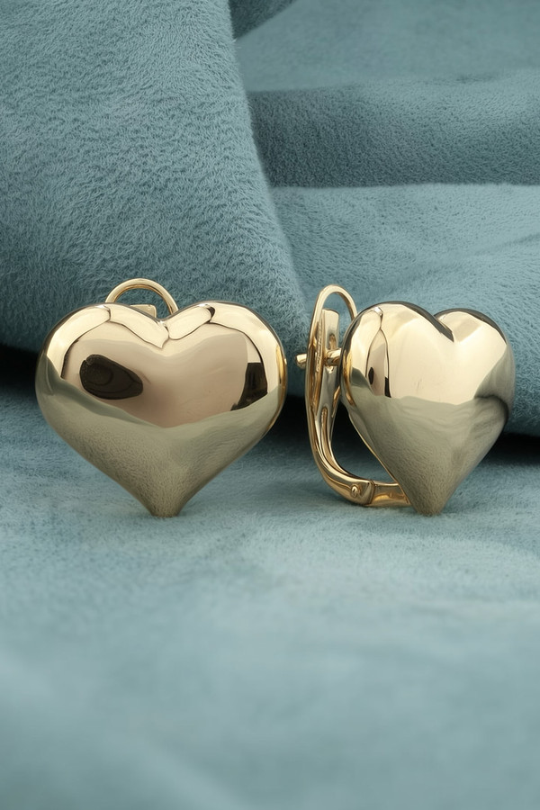 Серьги из красного золота 585 пробы