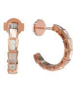 Серьги из золота c бриллиантами и перламутром