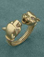 Кольцо из лимонного золота c бриллиантами