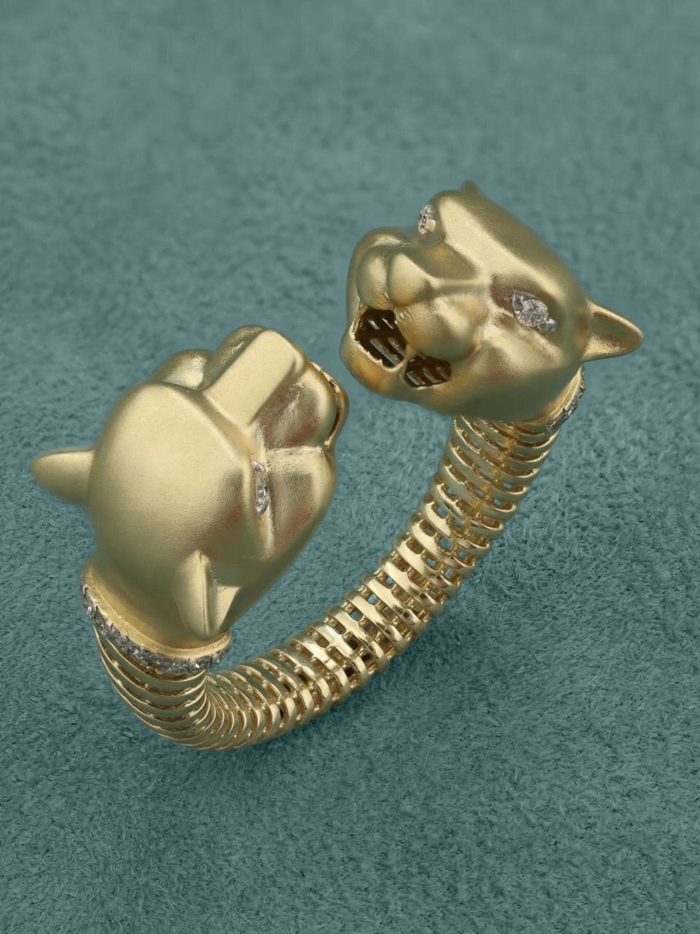 Кольцо из лимонного золота 585 пробы c бриллиантами