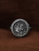 Кольцо из белого золота