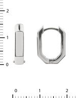 Серьги из белого золота