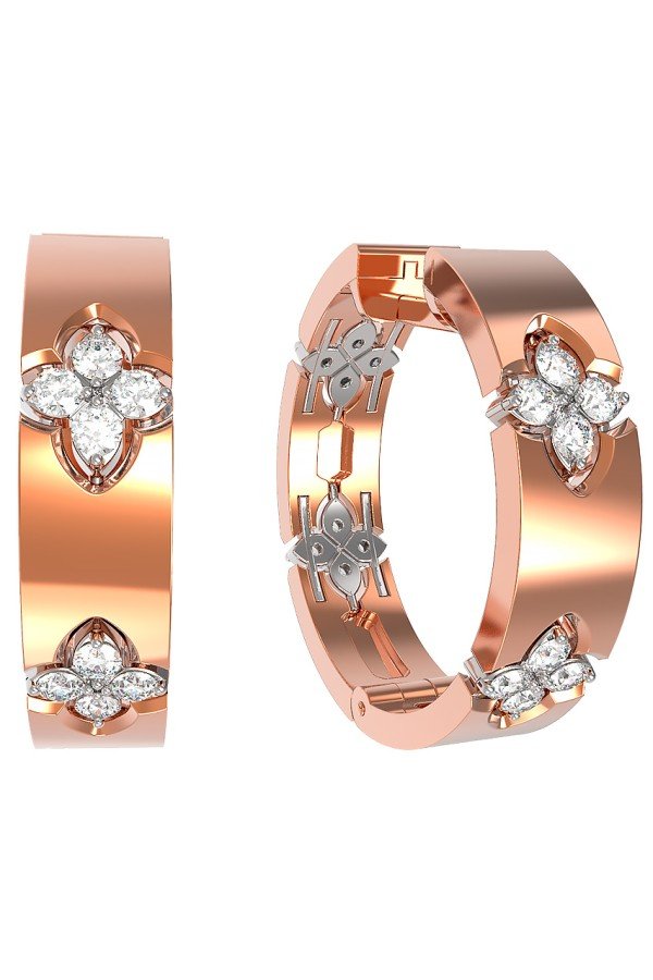 Серьги из золота c бриллиантами