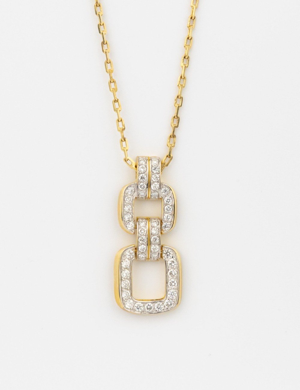 Колье из лимонного золота c бриллиантами