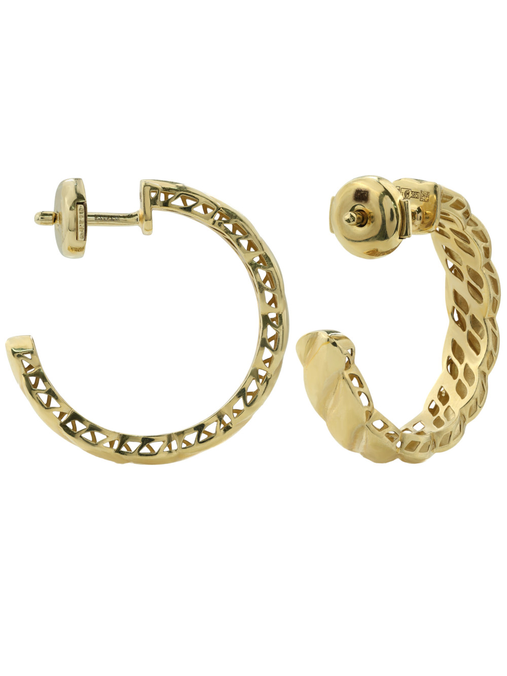 Серьги из лимонного золота 585 пробы