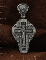 Крест из белого золота