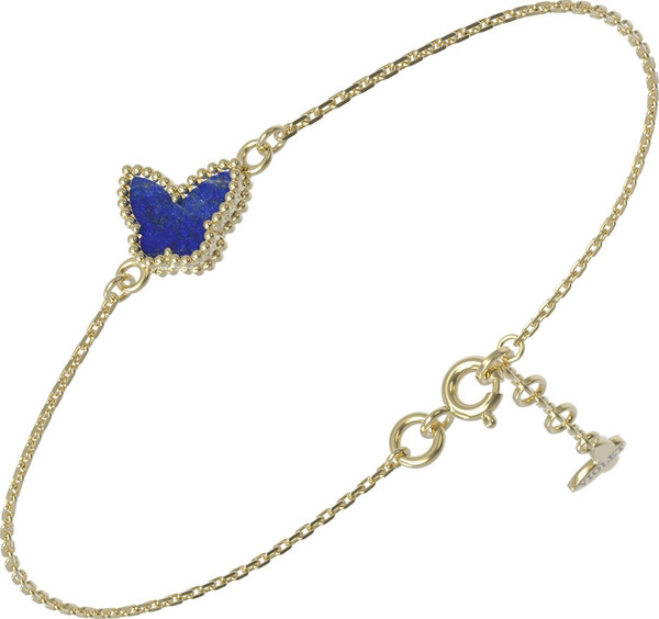 Браслет из лимонного золота 585 пробы c лазуритом