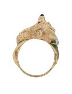 Кольцо из золота c эмалью