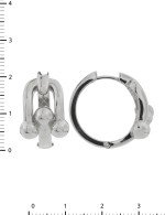 Серьги из белого золота