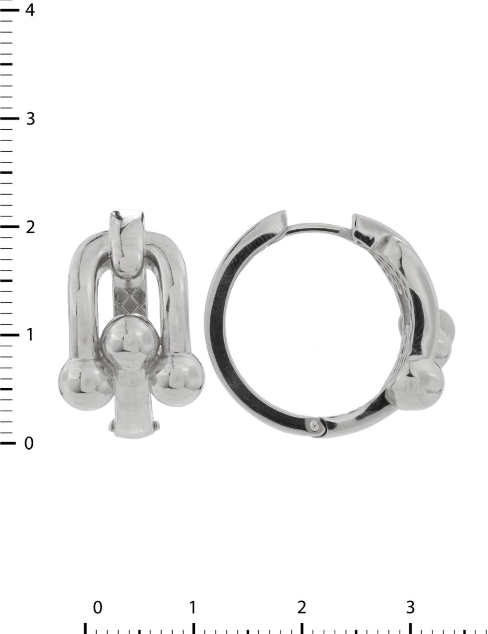 Серьги из белого золота