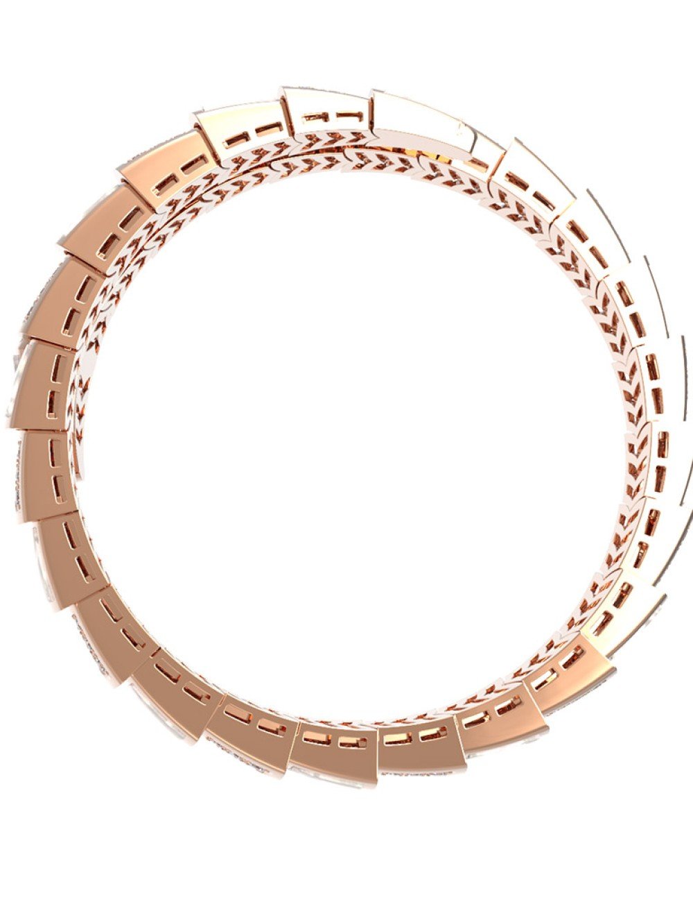 Браслет из золота c бриллиантами и малахитом