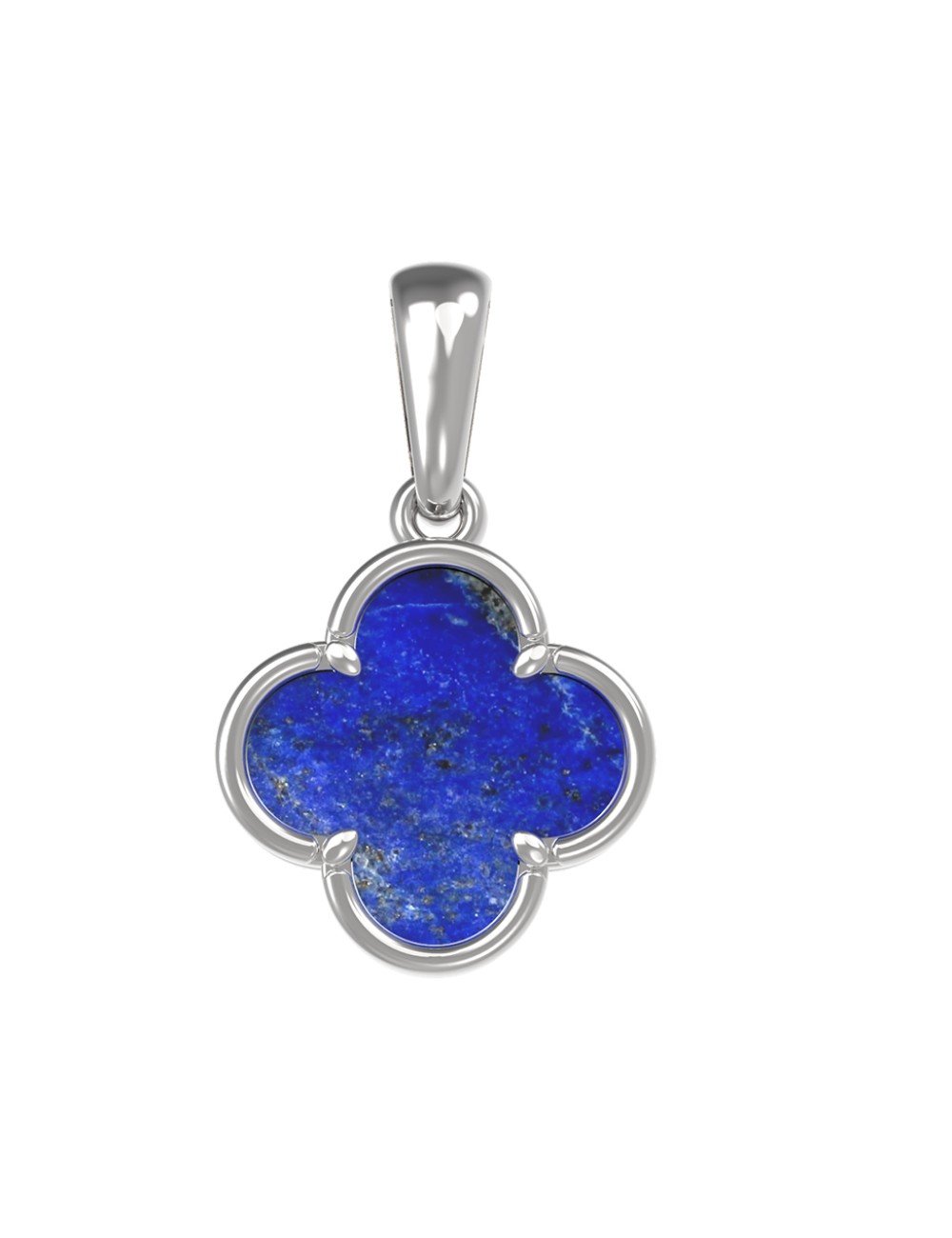 Подвеска из белого золота c лазуритом