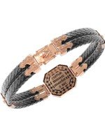 Браслет из золота c шнурком и ониксом