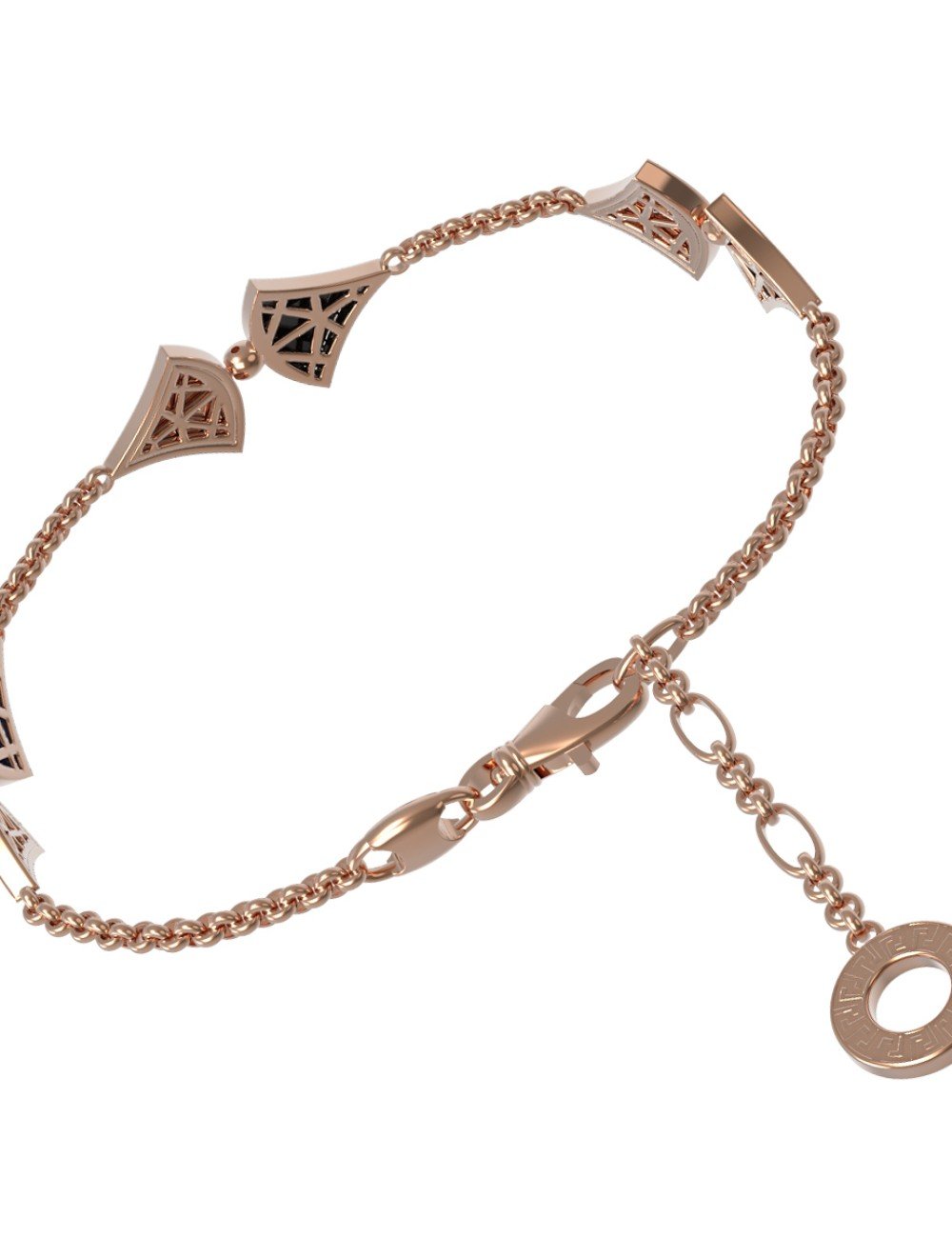 Браслет из золота c бриллиантами и лазуритом