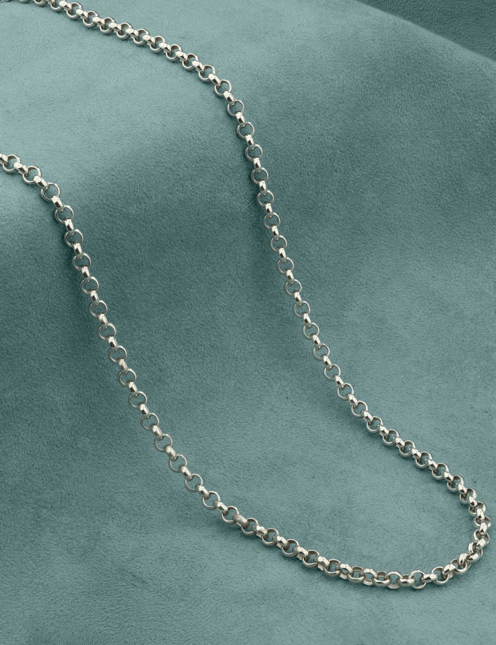 Цепь из белого золота