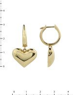 Серьги из лимонного золота