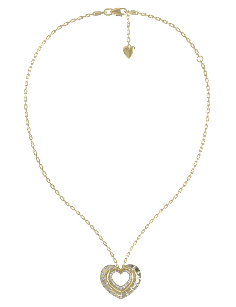 Колье из лимонного золота c бриллиантами