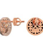 Серьги из золота c ониксом и перламутром