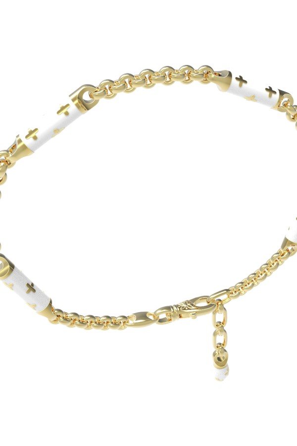 Браслет из лимонного золота c эмалью