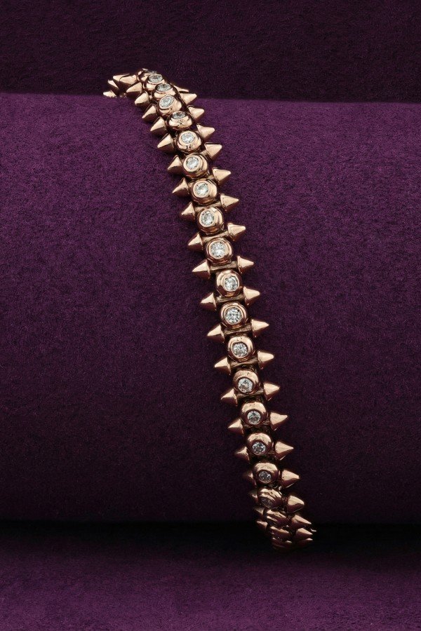 Браслет из розового золота c бриллиантами