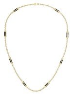 Цепь из лимонного золота c ониксом