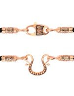 Шнурок шёлковый из золота c шёлковым шнурком