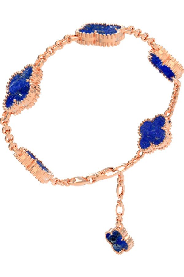 Браслет из золота c лазуритом