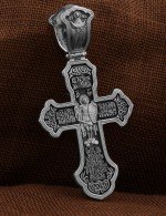 Крест из белого золота