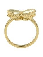 Кольцо из лимонного золота c рубином